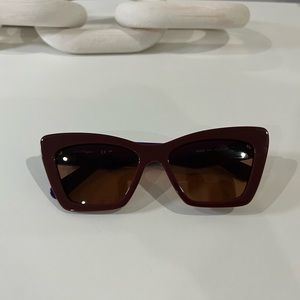 SALVATORE FERRAGAMO Acetate Cat Eye Sunglasses